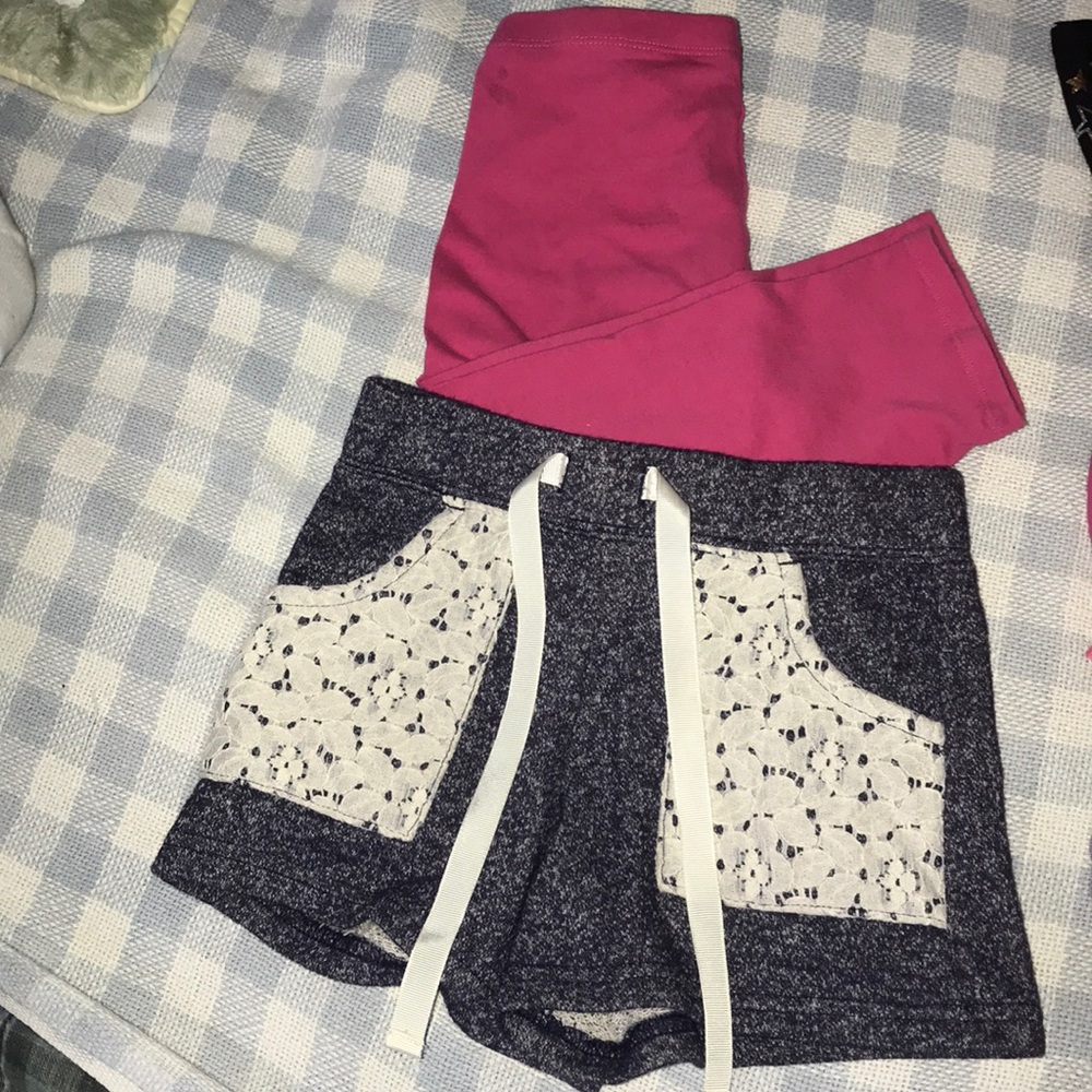 Girl's Shorts by Kenji, Size 6X & Pink Capris 6-6X